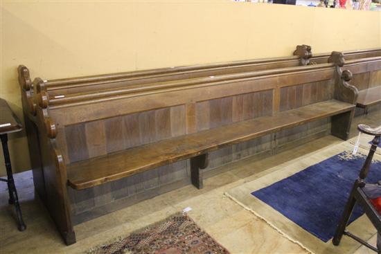 Oak 10ft pew
